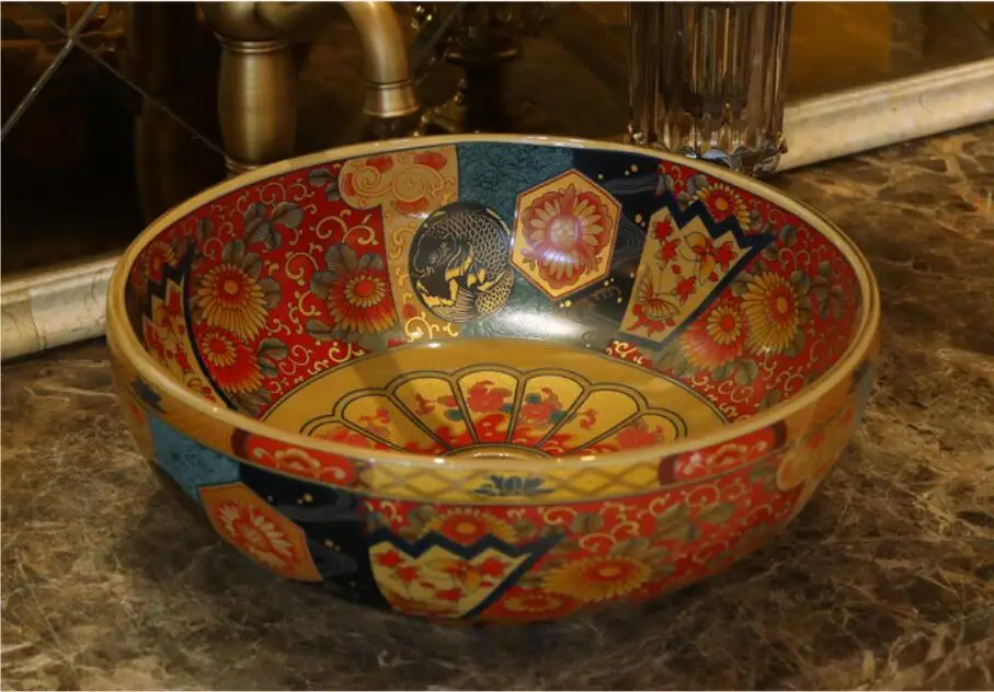 جولة الحمام السيراميك حوض غسيل مكافحة الأعلى بالوعة مرحاض الخزف الغرور سفينة عاء jyx015 جولة الحمام السيراميك حوض غسيل مكافحة الأعلى بالوعة مرحاض الخزف الغرور سفينة عاء jyx015