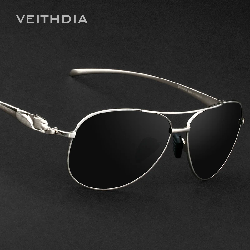 Бренд VEITHDIA Модные поляризованные линзы солнцезащитные очки голова леопарда