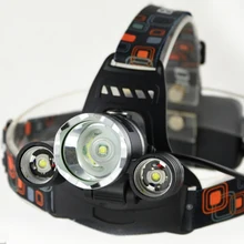 Фары RJ-3000 лампа для дайвинга CREE XML T6 R5 светодиодный сигнальный фонарь перезаряжаемый Головной фонарь+ USB кабель+ AC Зарядное устройство+ 2*18650 батарея