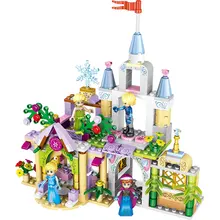 37020 Princess Castle Cinderella Arendelle Model Building Blocks Toys for Children Compatible With Legoings Friends Figures 37020 Princess Castle Cinderella Arendelle Model Building Blocks Toys for Children Compatible With Legoings Friends Figures