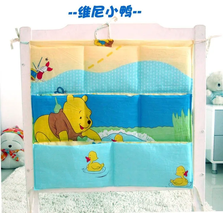 Conjunto de Cama do Bebê Berço para Bebês dos Desenhos Animados Armazenamento Pendurado Bolsas Elefante Bolsa 62*52cm 2 Cheap Conjuntos de cama