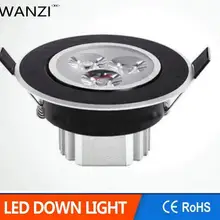 3 Вт светодиодный светильник, матовый черный корпус, светодиодный потолочный светильник luces decoracion led 220 В