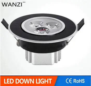 

3W led downlight Brushed black casing led ceiling light luces decoracion led 220v