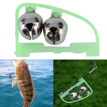 

Universal Fishing Rod Bell Fishing Accessory Rod Tip Fish Bite Double Alarm Alert Clip Bells Tool Bite Lure Alarm Ring
