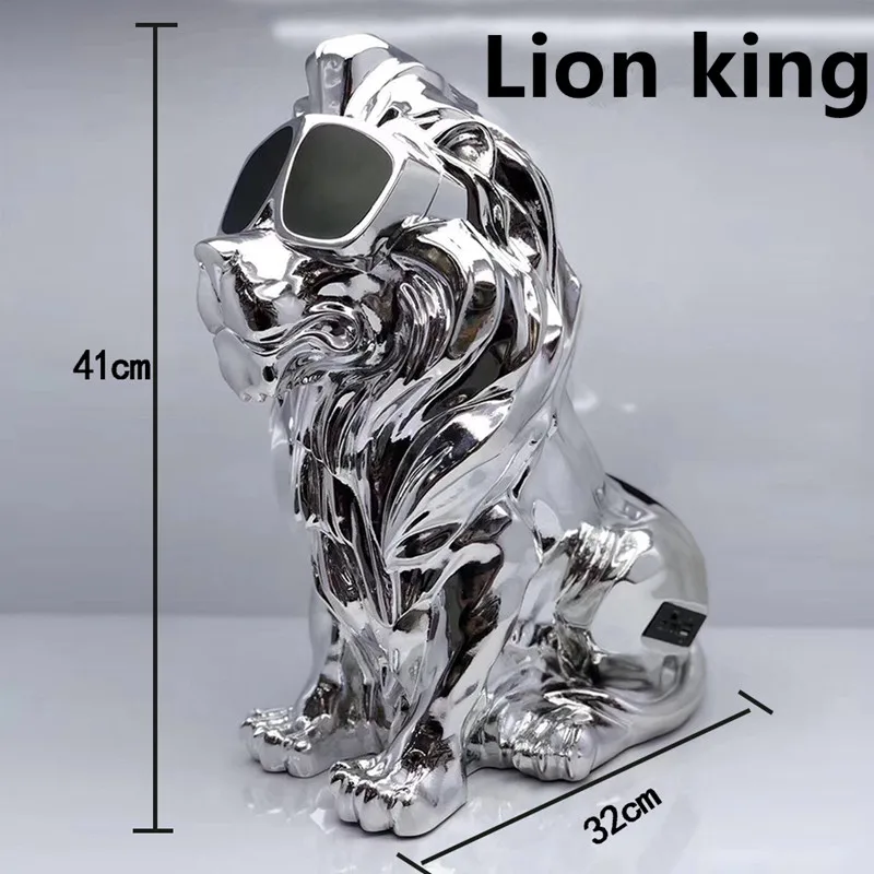 

Lion King Bluetooth Speaker Home Theater Cartoon Doll Wireless Audio TF Card U Disk Player Gift Artwork MP3 Stereo Music Play