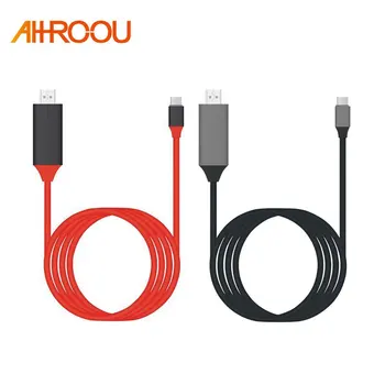 

AHHROOU USB C HDMI Cable Type C to HDMI Thunderbolt 3 for MacBook Samsung Galaxy S9/S8 Huawei Mate 10 Pro P20 USB-C HDMI Adapter