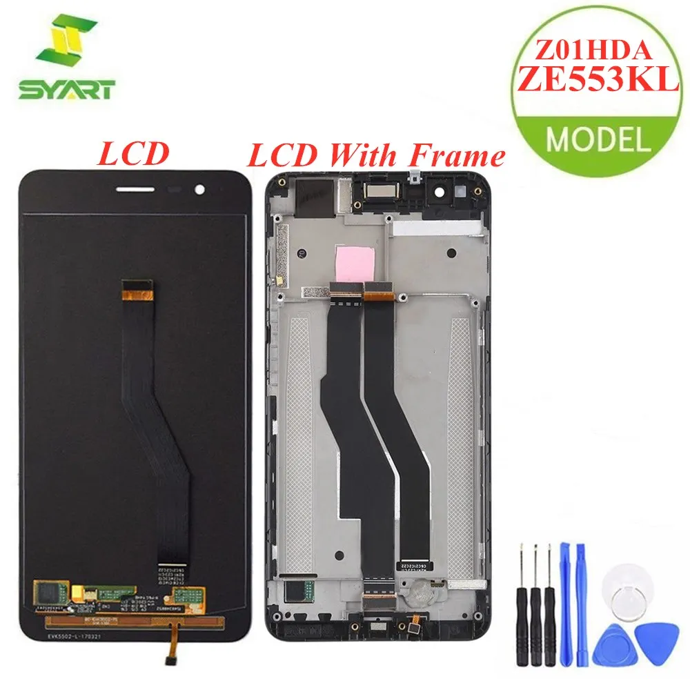 

For ASUS ZenFone 3 Zoom ZE553KL LCD Display Touch Screen Digitizer Assembly With Frame For ASUS ZE553KL Z01HD 5.5" LCDs Screen