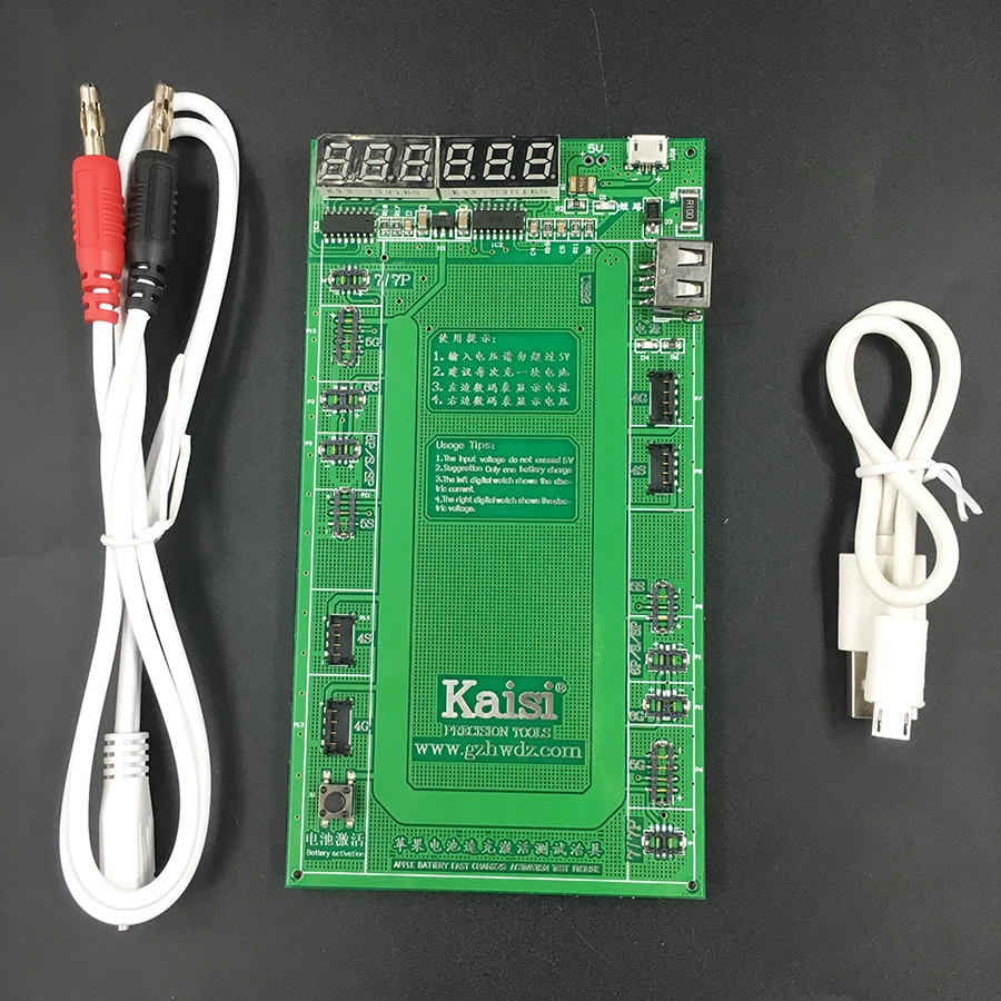 Kaisi 9201 плата для активации батареи плата для телефона 7 Plus 6S 6 Plus 5S 5 4S 4+ микро-usb кабель инструмент для ремонта телефона