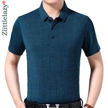 Брендовая Повседневная летняя рубашка поло с коротким рукавом, мужская рубашка из Джерси, роскошные мужские футболки поло, качественная модная одежда 50592