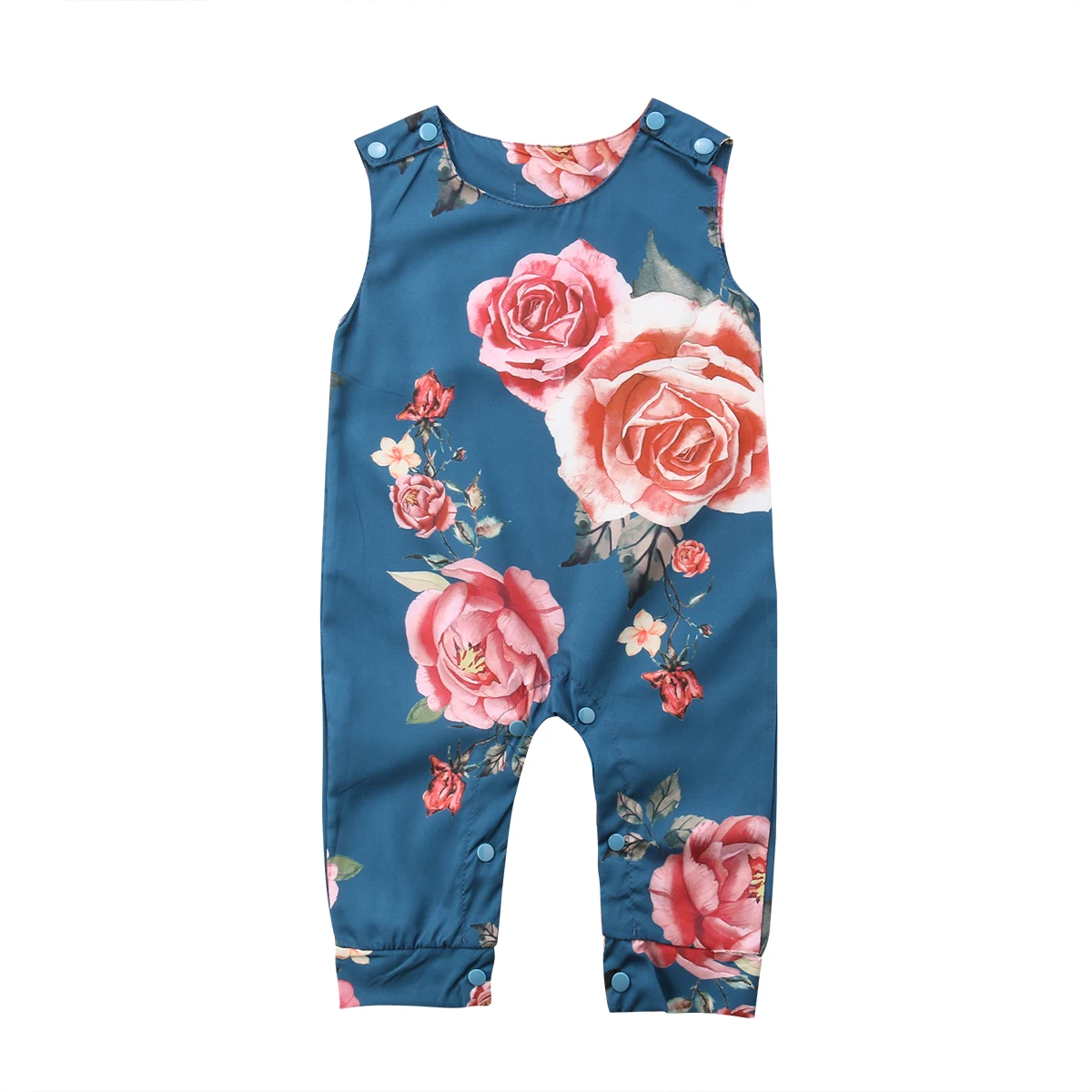 

Newborn Infant Baby Girls Sleeveless Romper Floral Print Baby Girl Clothes Summer Jumpsuits