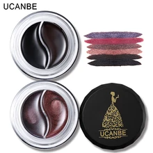 UCANBE Pro подводка для глаз макияж длинная одежда гелевая подводка для глаз крем водостойкая Водостойкая Подводка для глаз Duo Shimmer матовая быстросохнущая с кистью