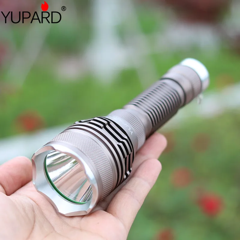 

YUPARD New sale XM-L2 Waterproof Flashlight Torch 5 modes free shipping T6 LED tactical torch For 1x18650 rechargeable battery