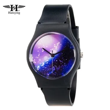 

Hansying Black Mini Student's Kid's Women 's Night Sky Analog Quartz Wrist Watch