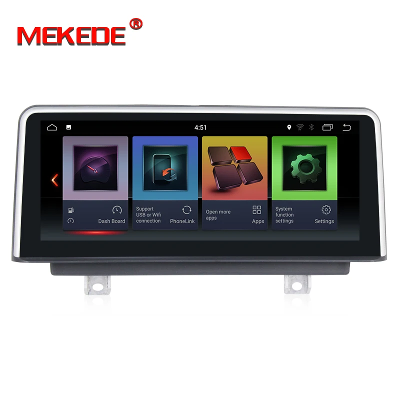 Top MEKEDE Android 7.1 Car GPS navigation Radio player for BMW 3Series F30/F31/F34 320 4 Series F32/F33/F36 NBT  2G RAM 32G ROM 5