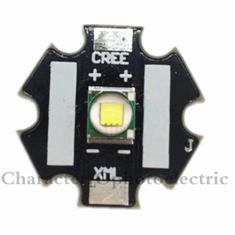 

Cree XLamp XML U2 T6 10W LED Emitter White 6000k-6500k Color With 20mm Star Base PCB