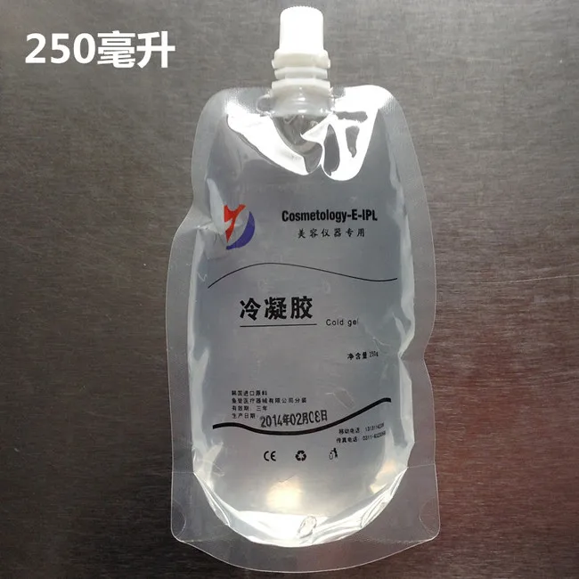 Цена Косметология E IPL холодной гель лазерная эпиляция E Оптический РФ тянуть кожу Красота аппарат посвященный 250 мл не пузырь прозрачность