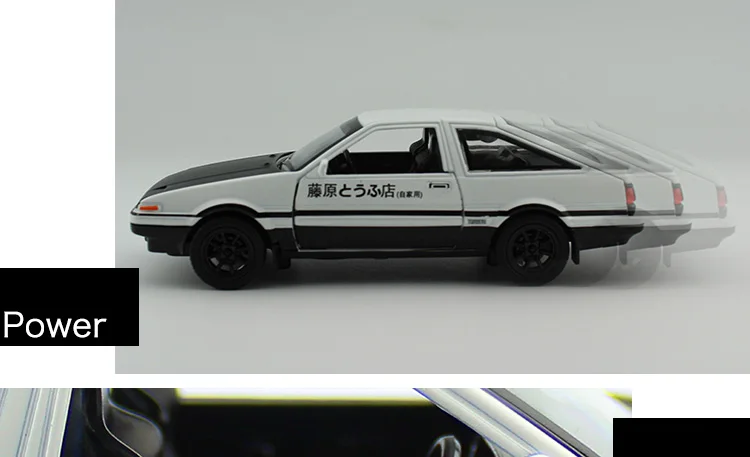 Начальная модель машины для литья под давлением из сплава AE86, игрушечный автомобиль RX7, оттягивающийся 1:28 свет для детей, игрушки для мальчиков