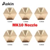 Насадка Mk10 для 3D-принтера, резьба M7, латунь 0,2/0,3/0,4/0,5/0,6/0,8/1,0/1,75 мм, нить для экструдера Mk10, 1 шт. ► Фото 1/6