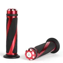 Новая красная алюминиевая зернистая резиновый руль для мотоцикла рукоятки 7/" 22 мм