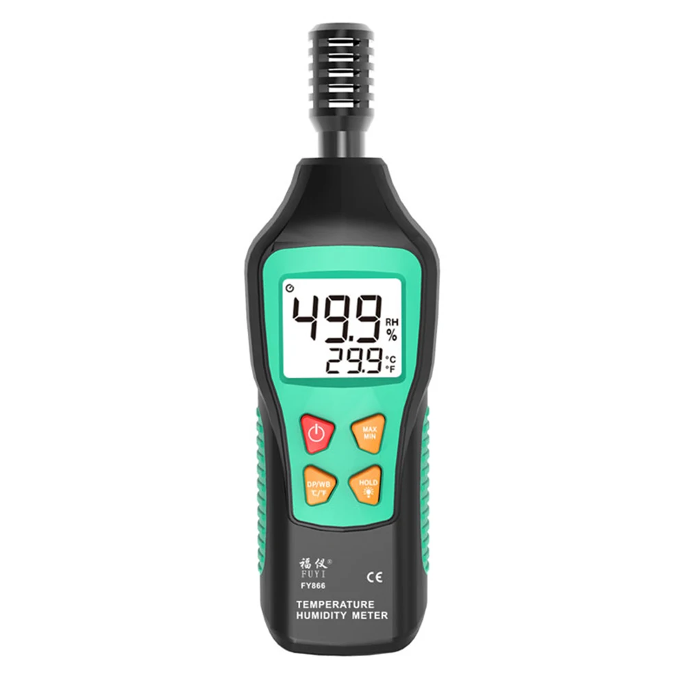 

Digital Thermometer Hygrometer Mini Weather Station Wet Bulb Dew Point Temperature Meter LCD Display With Backlight Data Hold