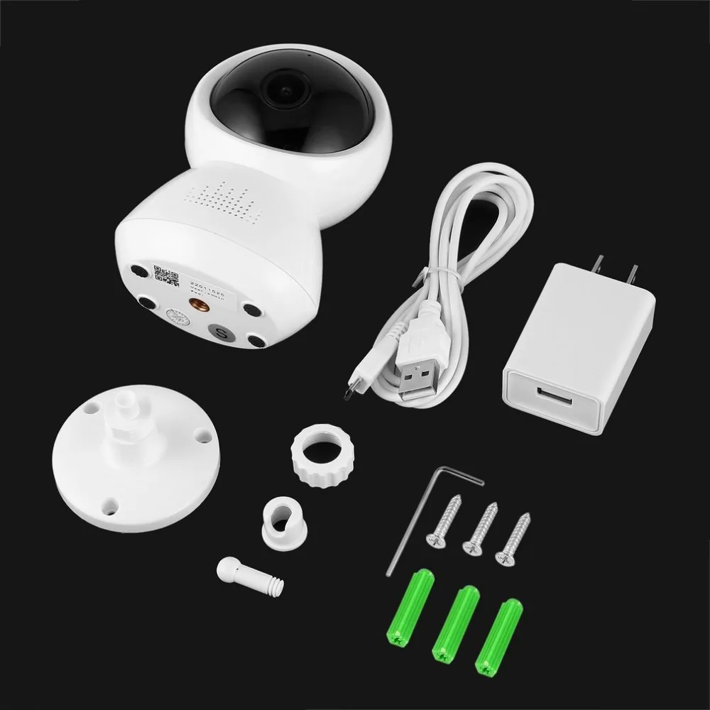 

Snowman Wireless WiFi Panoramic Camera 180 Degree 1.3MP Home Security Baby Monitor IP Camera Night Vision FV-G1803