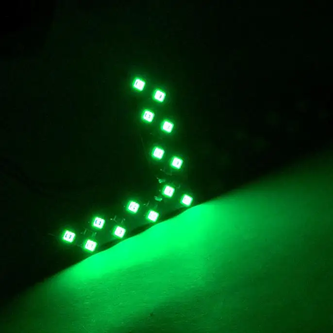 14 SMD светодиодный панель со стрелкой, зеркало заднего вида, индикатор поворота, сигнальный светильник светодиодный Автомобильный задний сигнал поворота, сигнал поворота автомобиля