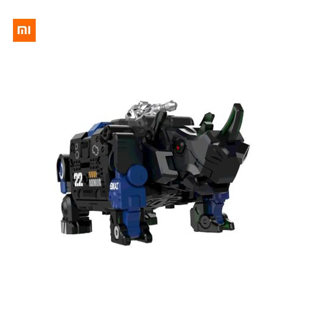 

Xiaomi Youpin Transformed Toy Beast Series Blue Armor 22 Movable, Fierce Special Police Surprise Attack Desktop