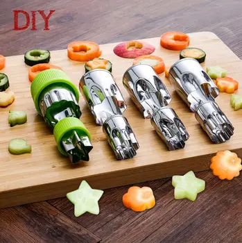 

Free ship high quality kitchen tools stainless steel vegetable cutter flower shape fruit cutter cartoon cutting moulds