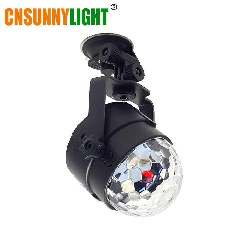 CNSUNNYLIGHT Car Music Sound Control RGB LED Decoration Atmosphere DJ Lights Laser Party Disco Club Colorful