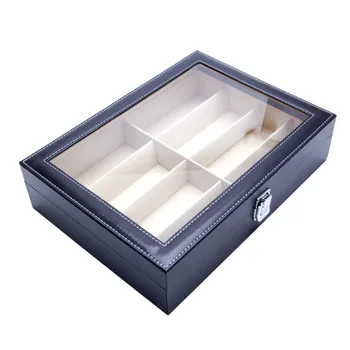 JAVRICK 8 Slots Eyeglasses Sunglasses Faux Leather Storage Organizer Display Case Box 33.5cmx24cmx8.5cm
JAVRICK 8 Slots Eyeglasses Sunglasses Faux Leather Storage Organizer Display Case Box 33.5cmx24cmx8.5cm