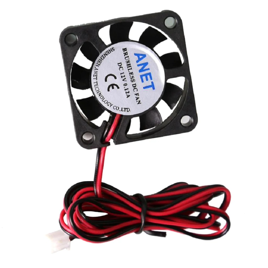 2Pcs Silent 12V 40mmx40mmx10mm 4010 DC Brushless Cooling Fan for 3D Printer