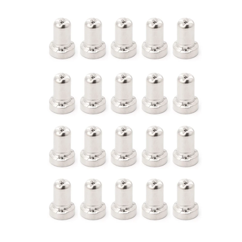 20Pcs Plasma Extended Electrodes/Tips Cutting Straight Machine Torch Consumables W-store Jan11