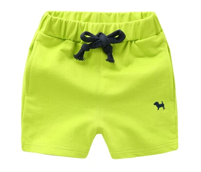 Летняя детская одежда мальчиков Шорты повседневные однотонные спортивные детские унисекс шорты для мальчиков и девочек детские пляжные короткие брюки шорты - Цвет: light green