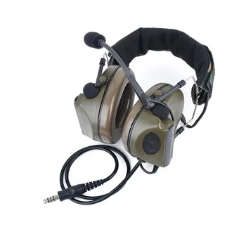 ZComtac II Combat Helmet Headset Z041 Noise canceling Military Standard Plug Fits PASGT helmet noise canceling headphone