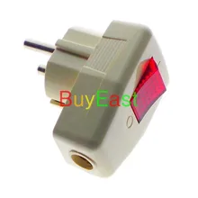 Лот 10 Schuko Германия тип F разборный разъём электропитания 250 V 16 Amp W/переключатель индикатора света