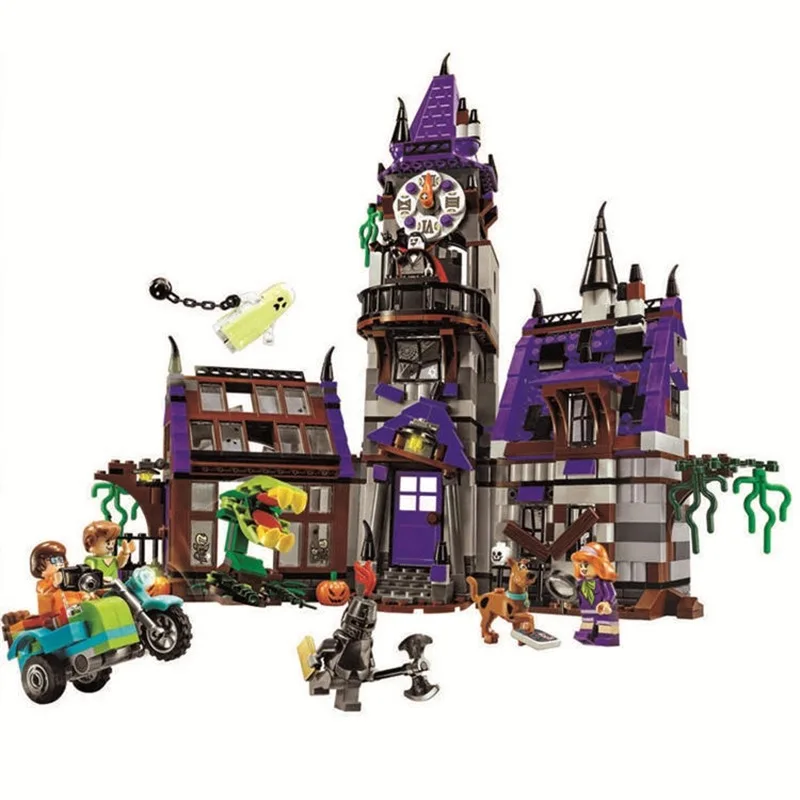 

Compatible Legoingly 75904 BELA 10432 860pcs Scooby Doo Figures Mystery Mansion playmobil Building Blocks Bricks kids toys gifts