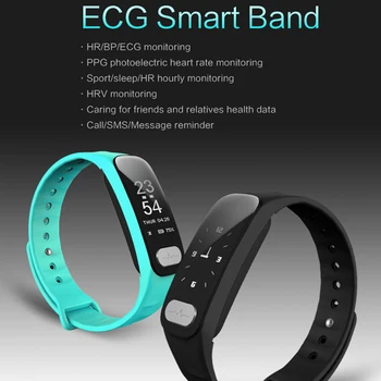

Red color for lady smart band with Blood pressure,heart rate ECG PPG, Pedometer, Calories, Distance,Sleep quality monitor pk S1