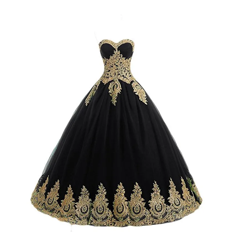 Gardlilac кружево золотая Аппликация бальное платье Quinceanera платья милой с открытыми