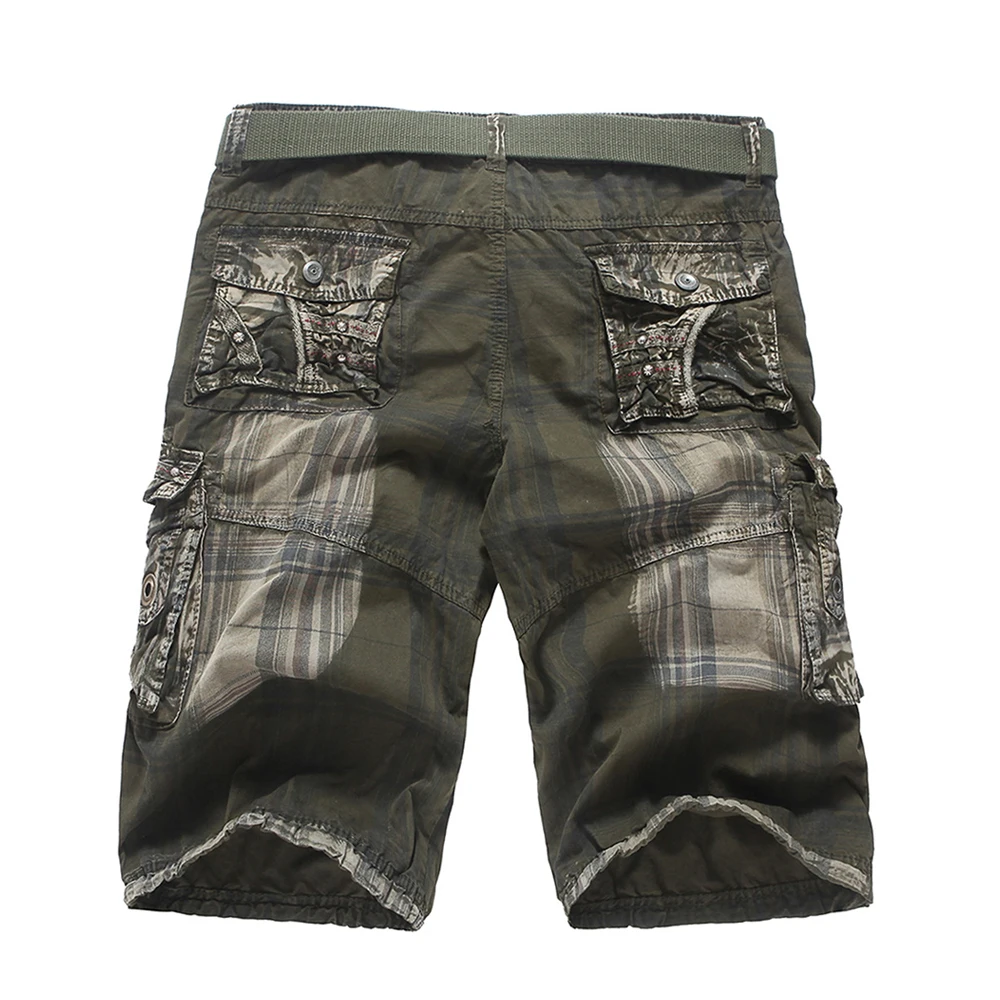 Mens Military Cargo Shorts 2018 Brand New Tactical Shorts Men 100% Cotton Loose Work Casual Short Pants Plus Size