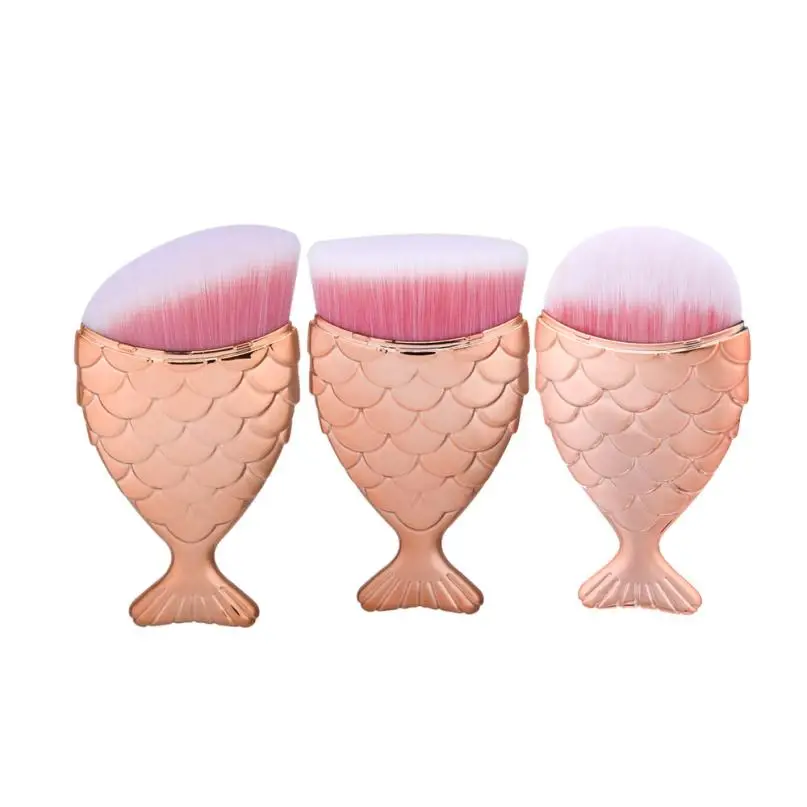 

GUJHUI New 4pcs /Set Makeup Foundation Powder Blusher Face Eye Brush Makeup Cosmetic Beauty Tool Fashion JU5 drop shipping