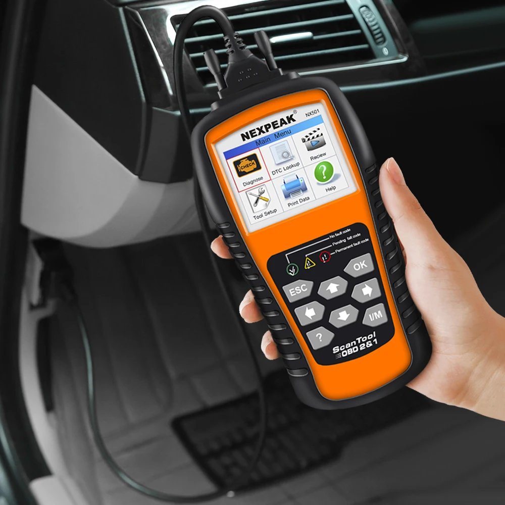 Автомобильный диагностический сканер NEXPEAK NX501 ODB2 инструмент считыватель кодов