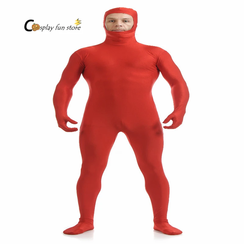 Cosplay&ware Pink Joji Zentai Suit Open Face Catsuit Halloween Costumes Adult Bodysuit Customized Stage Unitard Dance Wear -Zentai shop online