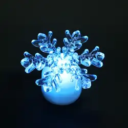 Crystal light акрил 3D LED Рождество дерево колокол Санта Снежинка Красочные ночник для рождественской вечеринки украшения настольная лампа