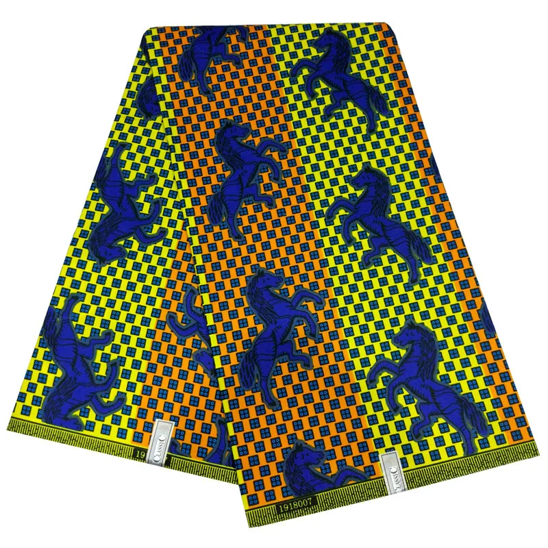 

Free Shipping African Nigerian Ankara Fabric African Fabric For Women Dress Patchwork Real Dutch Wax Polyester Ankara Fabric New