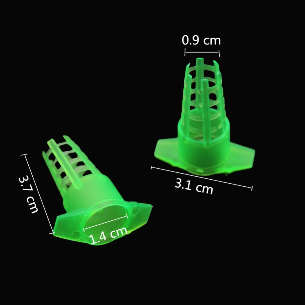 100 Pcs Beekeeping Tools Green Plastic Bee Queen Cage Protective Cover Cell Protector Cages Beekeeping Equipment