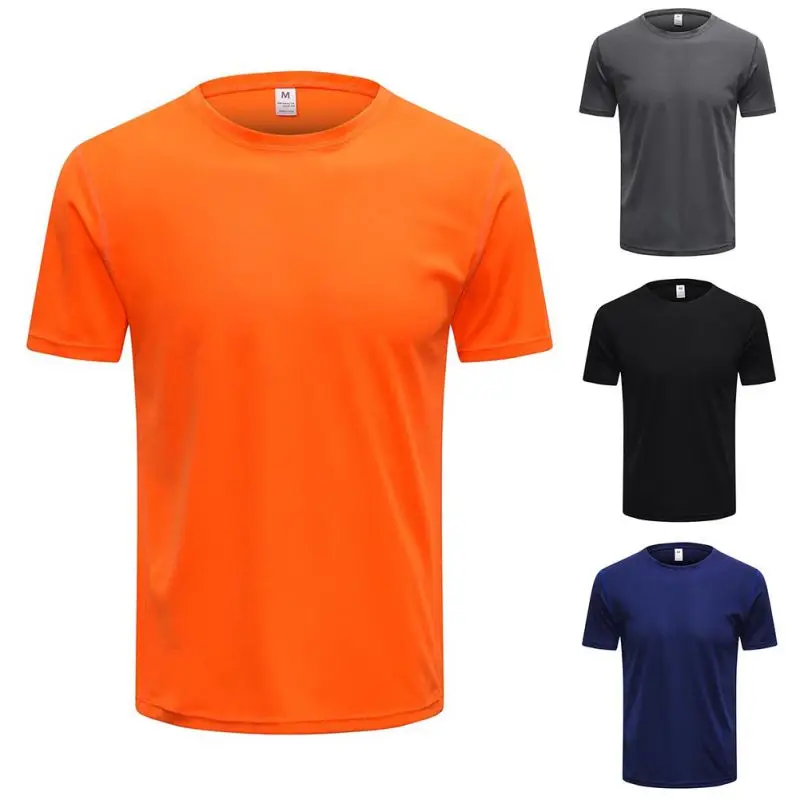 

Summer Men Quick-Dry Breathable Short Sleeve T-Shirt sporting T-Shirt For Men waterproof sports running t shirt
