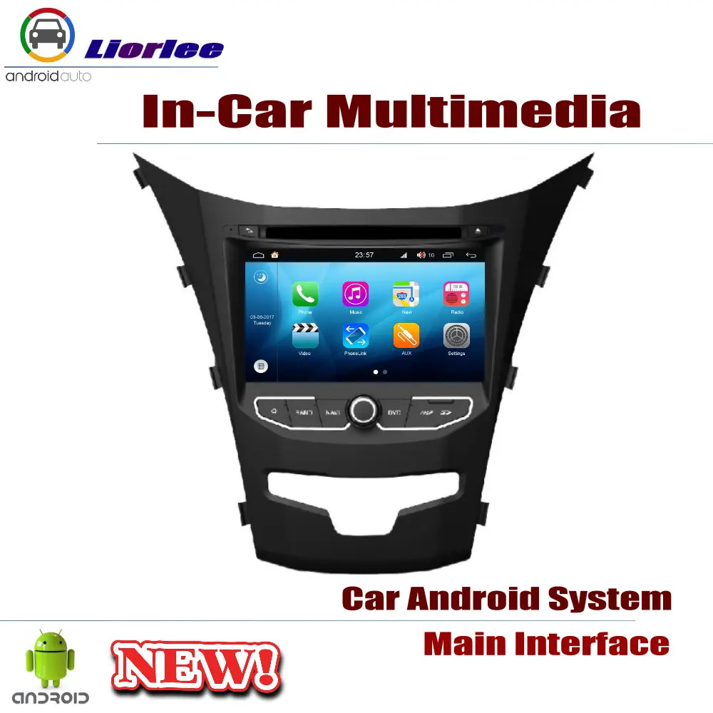 Flash Deal Car DVD Player For SsangYong Korando (C200) 2014~2019 IPS LCD Screen GPS Navigation Android System Radio Audio Video Stereo 1