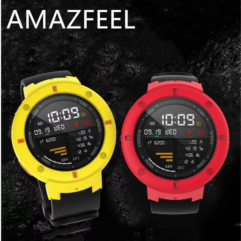 

AMAZFEEL high quality silicone Protective Case Cover for Amazfit Verge Watch protector for Xiaomi Huami Amazfit 3 Verge Accessor