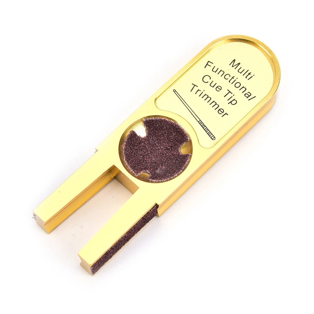 

U-Shape Multi-Functional Pool Cue Tip Trimmer Shaper/Scuffer/Tapper/Burnisher