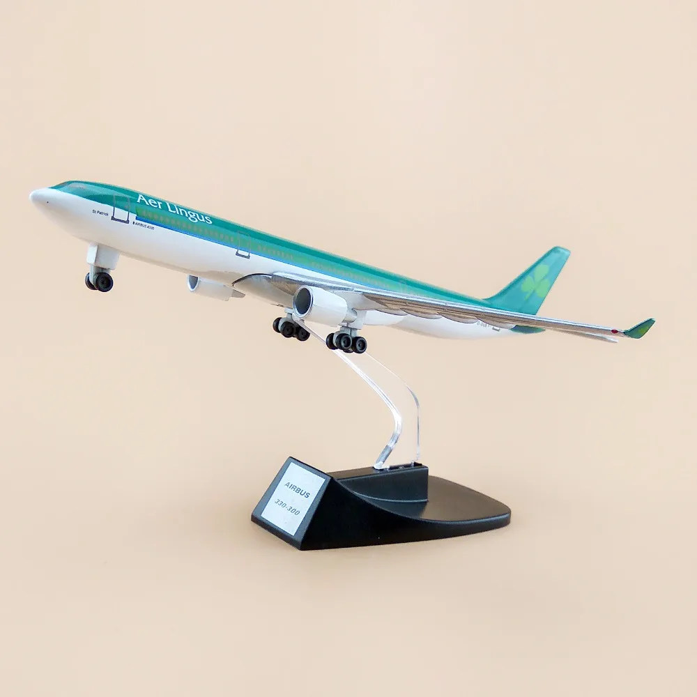 Металлическая Модель самолета из сплава Air Aer Lingus Airbus 330 A330 Airways модель самолета с подставкой на колесах подарок на самолет 13 см